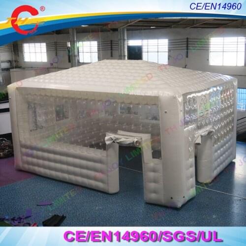 8x6m all white airtight Inflatable cube tent Party exhibition advertising trade show tent inflatable tent for sale