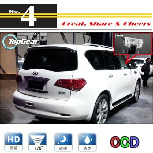Car Camera For Infiniti QX56 / QX80 Z62 2011~2015 High Quality Rear View Back Up Camera For PAL / NTSC to Use | RCA