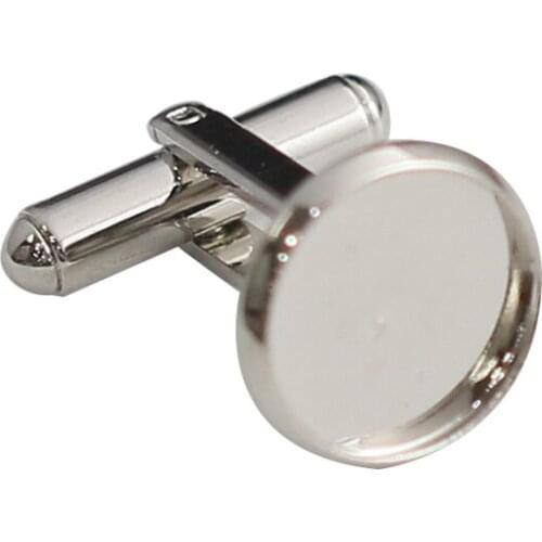 Beadsnice Brass Mens Cufflinks Fits 12mm Round Cufflink Base Personalized Blank Cufflink Base Wedding Gift