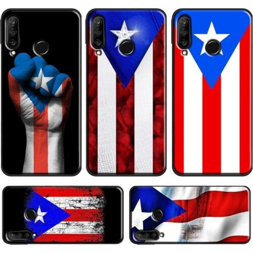 Puerto Rico Flag Case For Huawei P20 Lite P40 P30 Pro Mate 20 Lite P Smart 2019 Z Honor 10 i 8X 9X Nova 5T