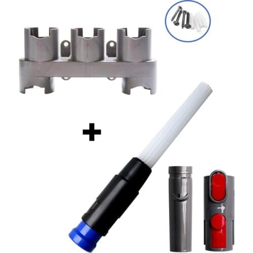Storage Bracket Holder Cleaning Tool Attachment Brush Adaptor Set Replacement for Dyson V8 V10 V7 Vacuum Cleaner Accessories