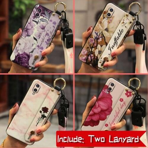 For Woman Soft Phone Case For Samsung Galaxy A02/M02/SM-A022F/A022M Waterproof Wrist Strap