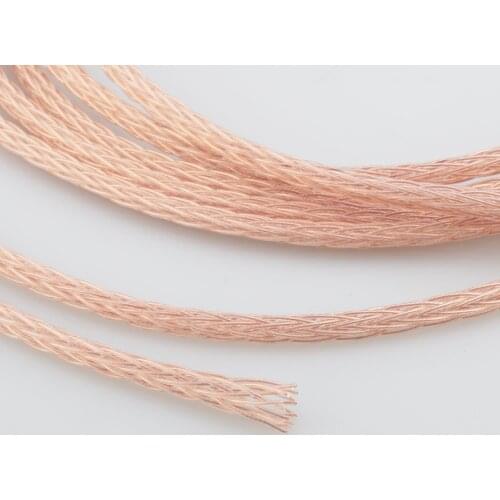 HiFi 1607CU 16cores 6N OCC PTFE Wire Cable for DIY Headphone cable Earphone Headphone DIY Cable For Custom Headset