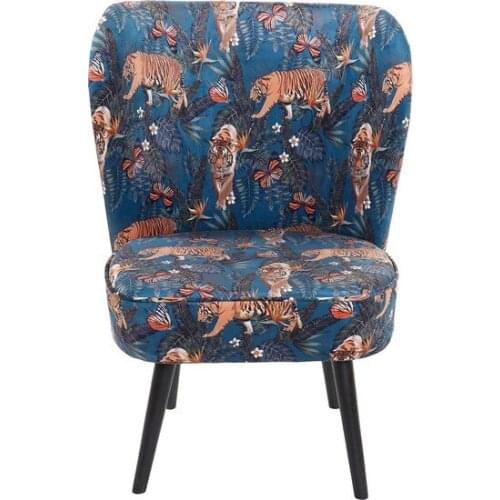 Armchair Dekodonia Green Wood Polyester (62 x 61 x 87 cm)