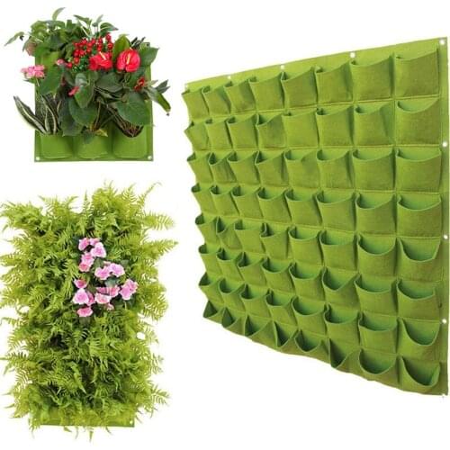 Best Selling Wall Hanging Planting Pot Flowerpot Green Planting Bag Planter Garden Vertical Plant Life Garden Home Material Bag