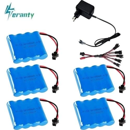 M Model ) 4.8v 1400mah NICD Battery and Charger For Rc toys Cars Tanks Robots Boats Guns 4*AA 4.8v Rechargeable Battery Pack
