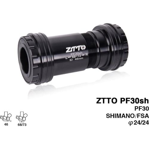 Mtb BB PF30sh PF30 24 Adapter bicycle Press Fit lock Bottom Brackets Axle for MTB Road bike parts 24mm Crankset chainset