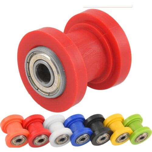 Refit Chain Guide Sprocket Tensioner Rolling Wheel Anti Concave Pulley, Inner Diameter of Guide Pulley 8mm