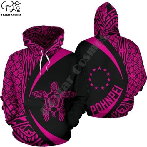NewFashion Island Country Flag Pohnpei Polynesian Culture Retro Tattoo Tracksuit Men/Women Pullover Harajuku 3DPrint Hoodies A31