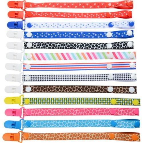 New Colour Baby Teether Pacifier Clip Chain Polyester Clip Pacifier Holder Braided Nipple Holder Soother For Infant Baby Feeding