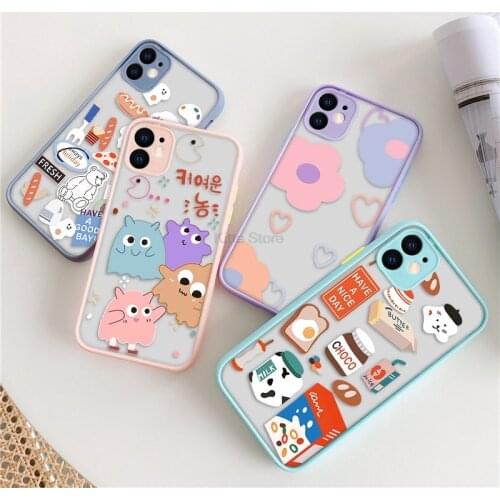 Painted Phone Case for iPhone 11 Pro Silicone Case for 12 11 Pro Max XS XR X Max 7 8 6 6s Plus 12 Mini Shockproof Cover