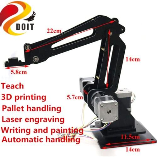 SZDOIT 3-Axis Industrial Robot Arm With Control Kit 3D Printing Laser Engraving High Precision Stepper Motor DIY For Arduino