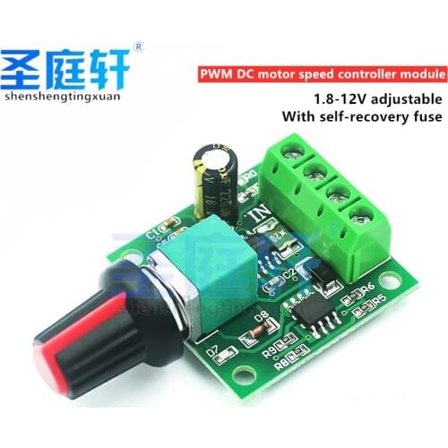 DC 1.8V 3V 5V 6V 12V 2A PWM Motor Speed Controller Low Voltage Motor Speed Control Switch PWM Adjustable Drive Module