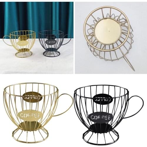 Vintage Coffee Pod Holder Keeper Espresso K Cup Storage Basket Organizer