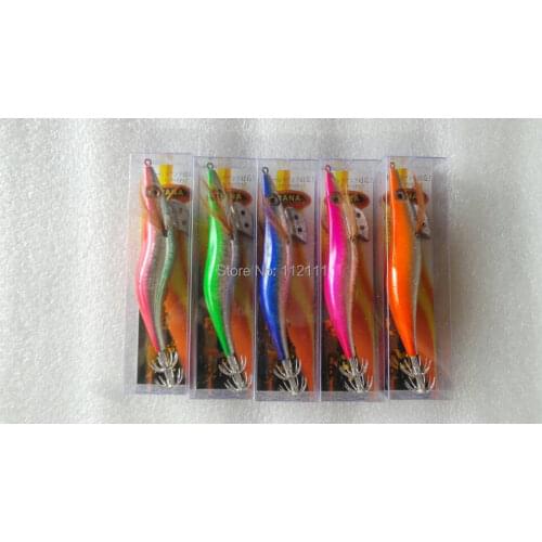 20pcs laser Fishing Lures Baits Squid Egi Shrimp jigs Hooks.13.5cm 20g