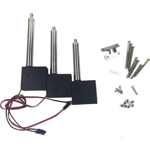 3PCS Huina Plastic Strength Main Arm Second Arm Bucket Arm Driving Rod With Servo For Huina 550 RC Excavator RC Car Parts