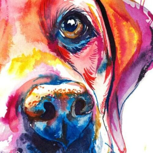 New Handicrafts 5D Diy Diamond Painting Cross Stitch Color Painting Dog Icon Diamond Embroidery Mosaic Home Decor Sticker