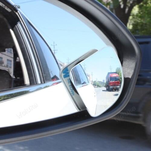 Automotive rear view mirror small round mirror Fan wide angle reflective borderless glass auxiliary mirror CD50 Q02