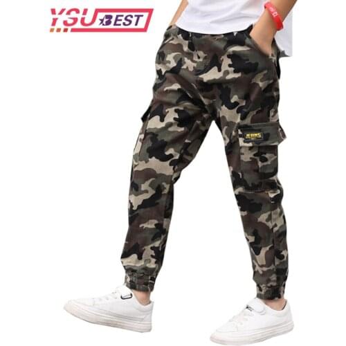 Kids Boys Pants Girls Casual Camouflage Trousers Clothes 2020 Autumn Fashion Cotton Children Boys Trousers Overalls Pants Teen