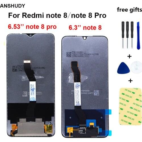 For Xiaomi Redmi note 8 note8 lcd Touch Screen Digitizer Assembly Replacement Parts For Redmi note 8 pro LCD Display note8 pro