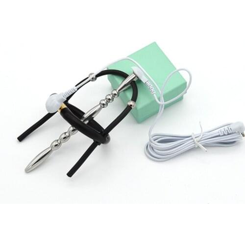 Electro Shock Penis Rings Silicone Glans Ring Sex Toys Electrical Stimulation Cock Ring Medical Themed Toy Accessory