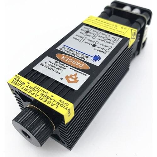 5.5 Laser head, CNC blue laser module, used to carve wood, can cut 3mm plywood, with PWM/TTL, high light transmittance