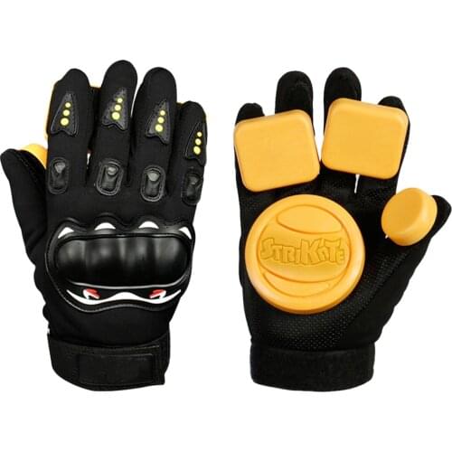 Longboard Slide Gloves Downhill Longboarding Skate Gloves with Slider Puck