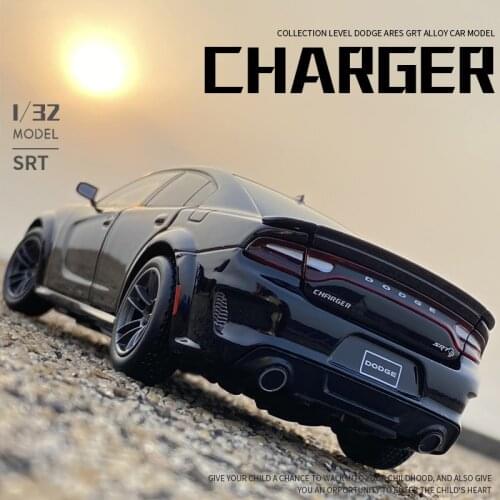 1:32 Dodge Charger SRT Hellcat car model simulation Toy car muscle vehicle children Classic Metal Cars birthday presents