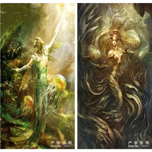 Mermaid 5D Diy Diamond Painting Set Underwater World Cross Stitch Diamond Mosaics Stick Painting Square Drill Full Rhinestone