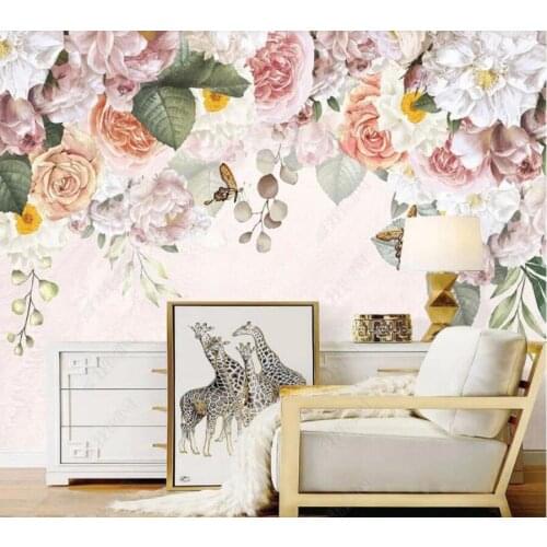 Papel de parede Romantic pastoral style indoor 3d wallpaper,living room tv wall bedroom wall papers home decor bar cafe mural