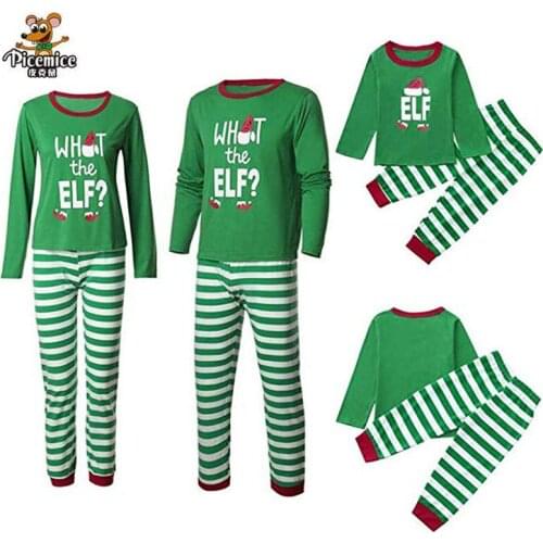 Family Matching Pajamas Christmas Santa Outfits Father Mother Daughter Son Baby Clothes Kids Men Women Boy Girl Sleepwear