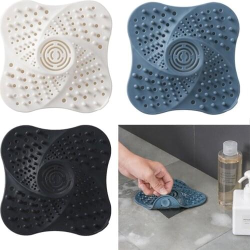 Disposable Hair Catcher Shower Filter Sink Plug Floor Drain Filter Anti-Blocking Bath Cap Bathroom Stopper Toilet Drain Plug