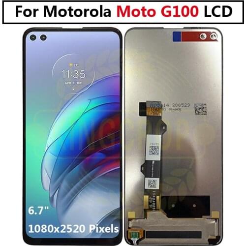 Original New 6.7"Inch Display For Motorola MOTO G100 LCD Display + Touch Screen Digiziter Assembly For Moto G100 LCD With Tools