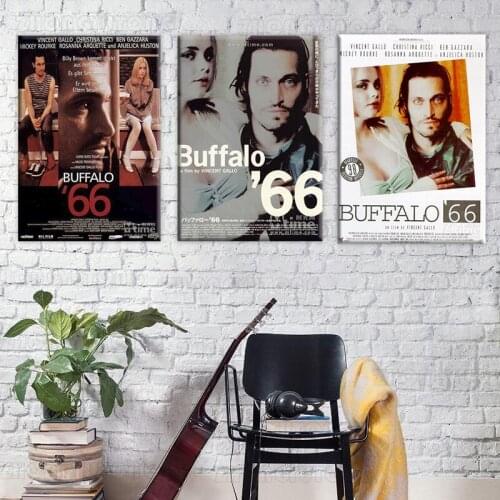 Poster 1998 Movie Buffalo 66 oil paintings canvas Prints Wall Art For Living Room Bedroom Decor with frame