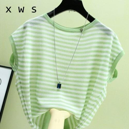 Plus size women sweater summer o neck casual loose striped kint oversize sweater pullover fashion kint thin sweater pink jumper