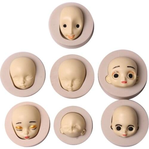 Baby Face Shape Silicone Cake Mold,Baking Mould For Candy Clay Chocolate Sugar Craft Fondant Cake Decorating Tools 2018 New