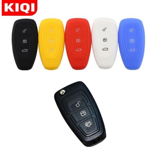 Silicone Cover for Ford Fiesta Focus Mondeo MK4 mk3 ranger Ecosport Kuga 2 3 ST Car Key Smart Remote Key Case Fob