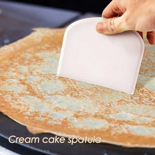 Lastic Dough Scraper Cutter Pizza Smooth Cake Spatula Kitchen Baking Fondant Tools Cream Scraper Pasty Cutters