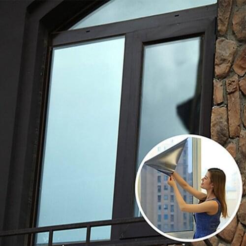 Sun Protection Wallpaper Film One-way See-through Glass Film Bedroom Blackout Window Stickers Home Kitchen Balcony Stickers