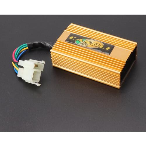 High performance 12V 6 pin AC Racing CDI box + racing Ignition Coil for ATV Motorcycle Go kart with CG 125cc 150cc 200CC Engine