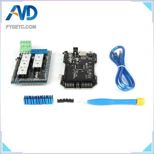 3D Printer Parts RE-ARM 32 Bit Control Board Upgrade Mega 2560 R3+ Ramps 1.5 Control Panel +5pcs TMC2208 V1.2 UART Motor Driver