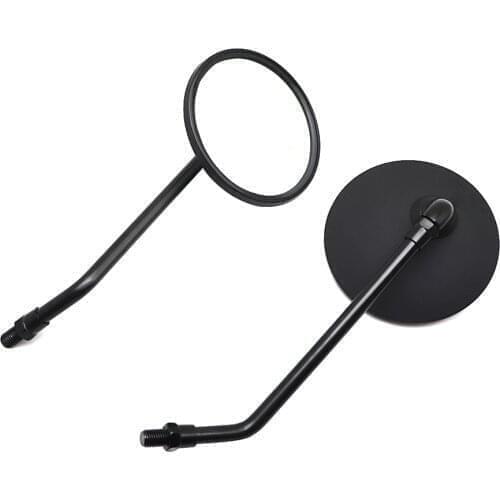 8 10mm Motorcycle Rear View Mirror Universal Round Black chrome Side Mirror For Honda Rebel 500 1100 z900rs z1000sx Suzuki m109r