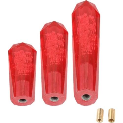 10 15 20cm Car Red Color Transparent Stitching Multicolor Gear Shift Knob Crystal Bubble Gear Shift Knob Colorful Shifter Lever