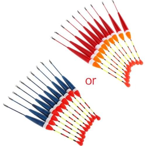 10pcs Carp Fishing Floats Set Buoy Bobber Stick For Fish Tackle Vertical 9# 0.8g W8EE