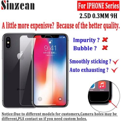 New Quality 100PCS For iphone 12 pro max/11 pro /XS MAX/XR/7/8/SE 2020 2.5D Tempered Glass for iphone 13promax screen protector