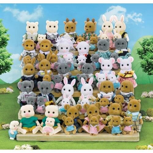 2021 New Children Toys Furniture For Dolls 1/12 Miniatures Forest Animal Figurines 1.65 Inch Diy Toys For Girls Christmas Gifts