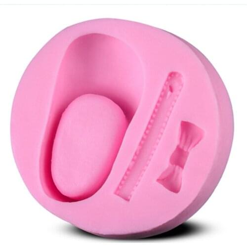 3D Baby Shoes Chocolate Molds Silicone Frame Mold Fondant Mold Cake Bake Tools E257