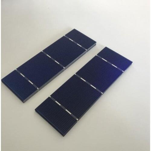 ALLMEJORES 50pcs Monocrystalline solar cell 156mm*52mm 1.6W/pcs For diy 12V 24V solar panel charger 0.5V small solar cell