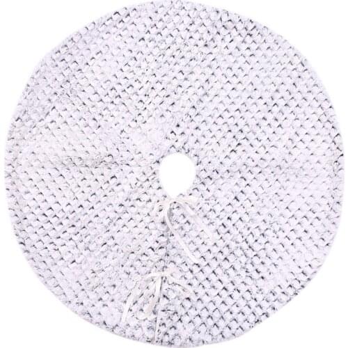 75cm Plush Christmas Tree Skirts Fur Carpet Merry Christmas Decoration for Home Natal Tree Skirts New Year Gifts Navidad Skirt