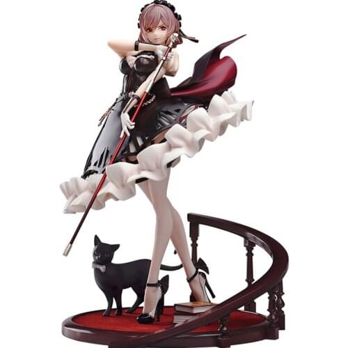 Anime Iron Saga Judith Anime Action Figure PVC Figure toy Black cat Brown dress Model Toy Sexy Girl Figure Collectible Doll Gift